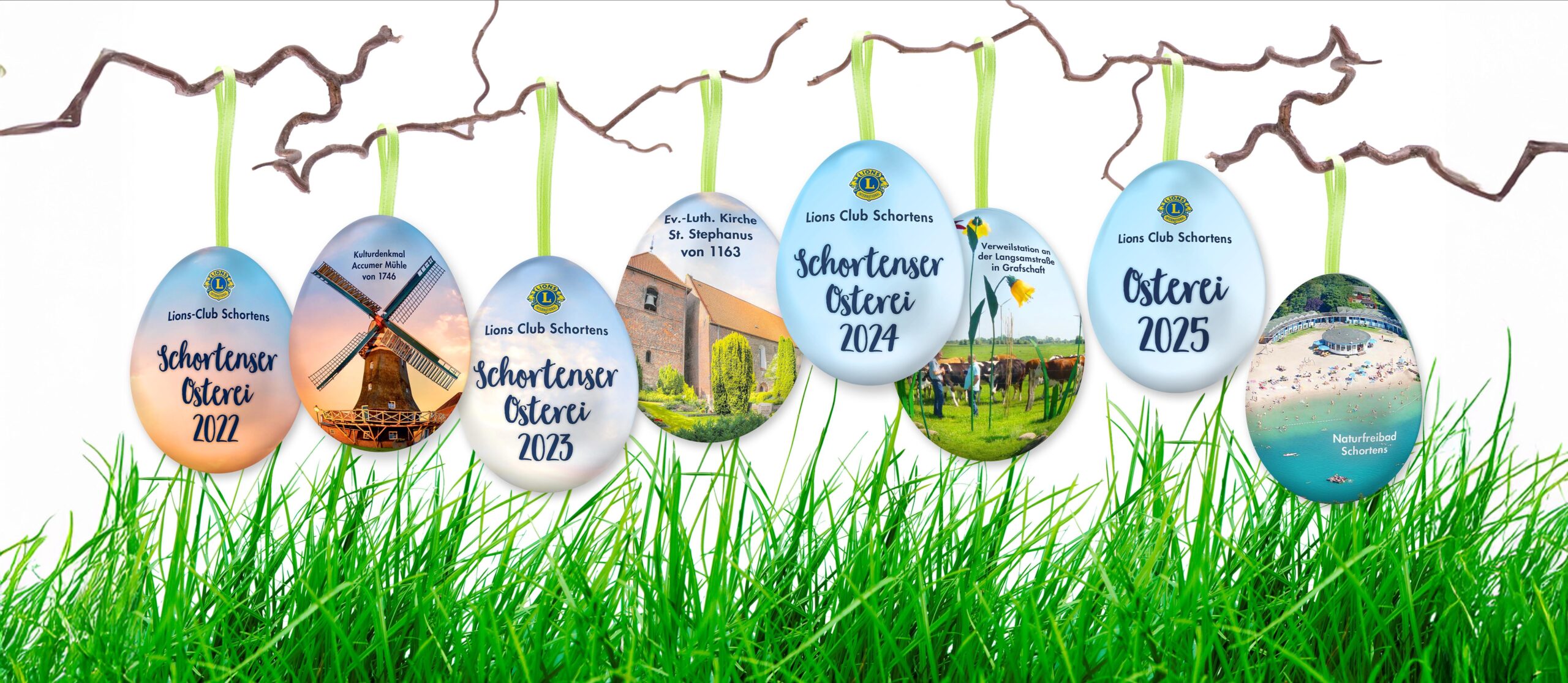 Übersicht aller bisherigen Ostereier